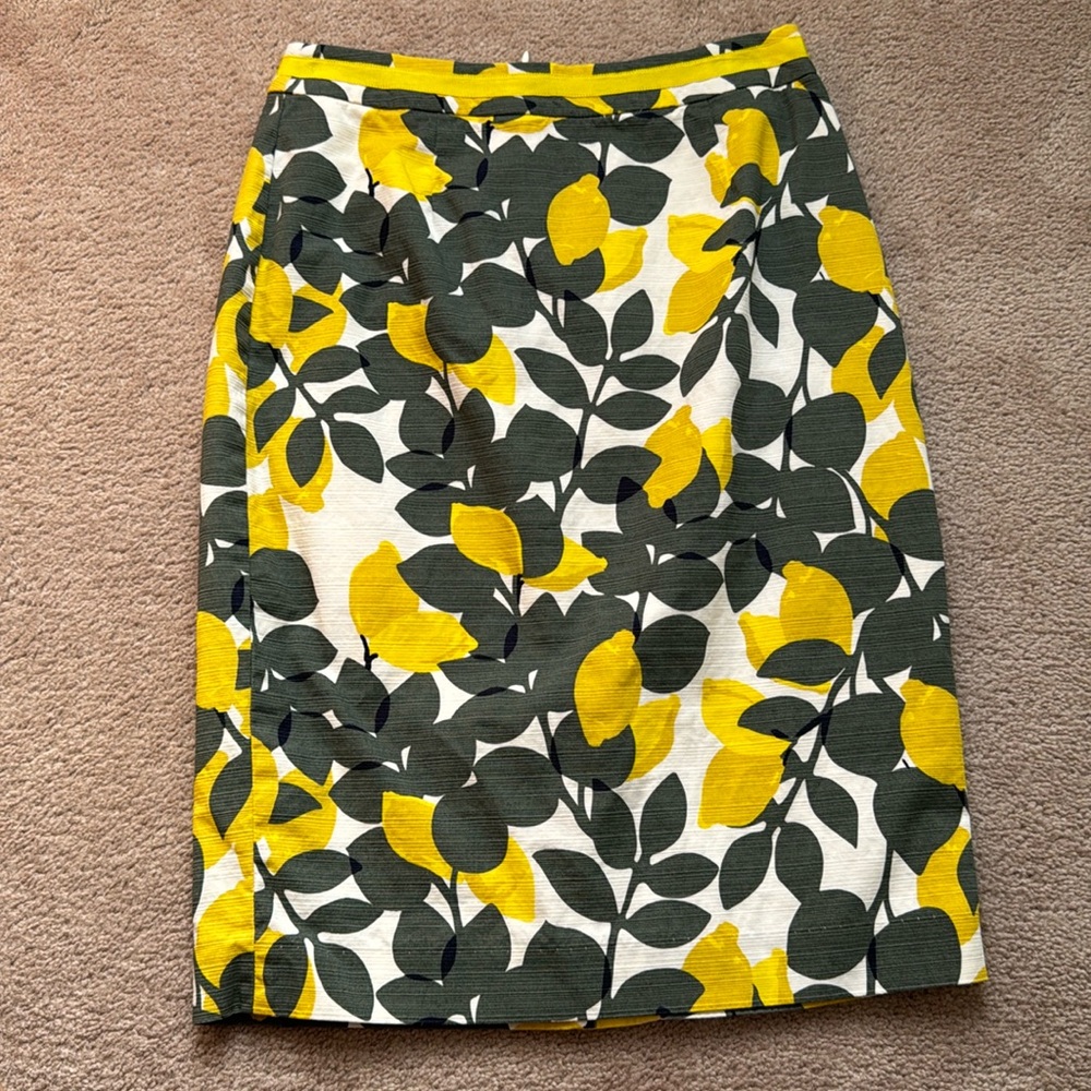 Boden Lemons Pencil Skirt